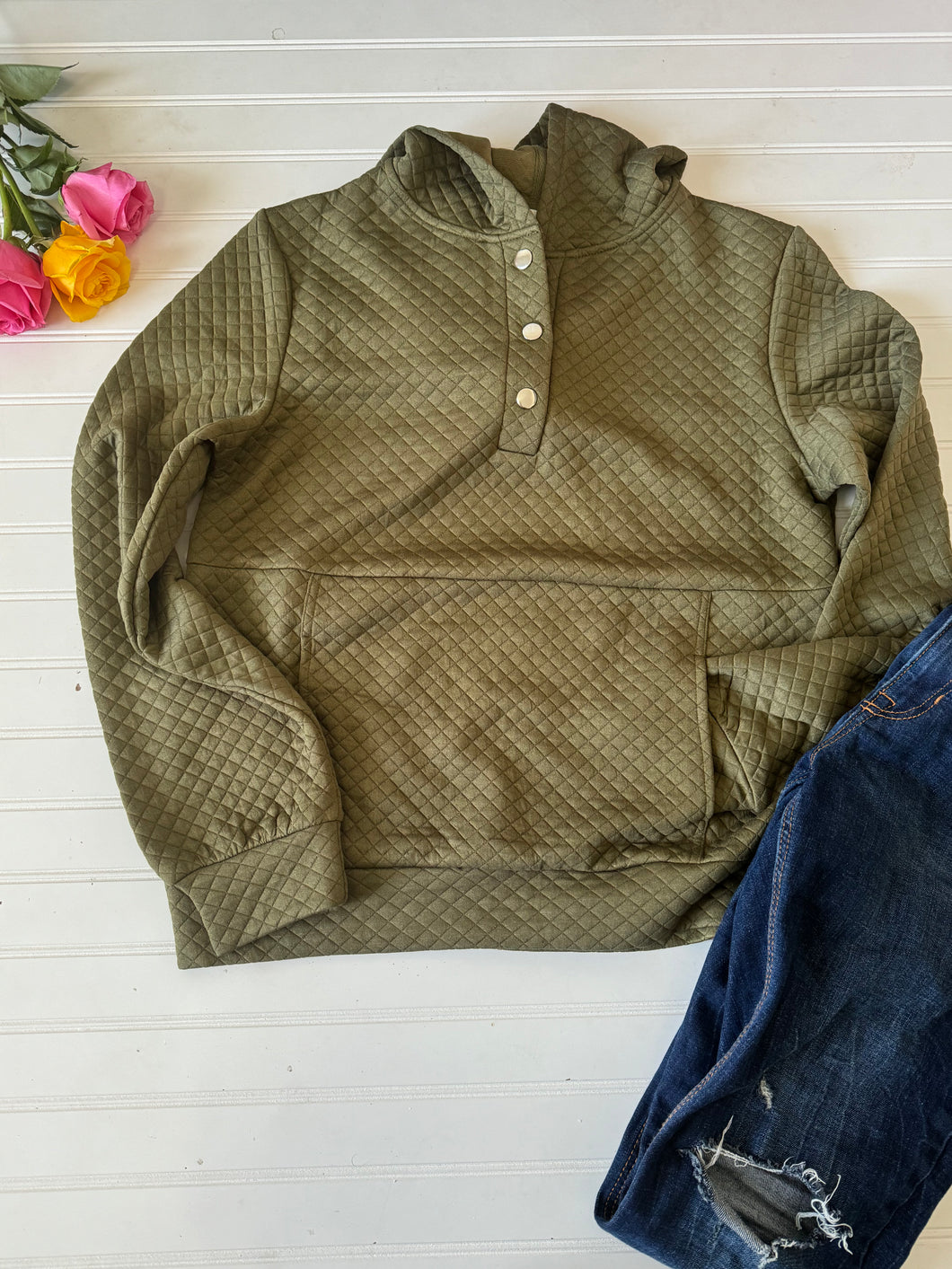 Quilted Pullover